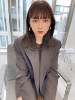 ラル 立川(lar)&nbsp;シアブラウン前髪_くびれレイヤーベージュアッシュグレージュ