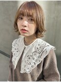 【tricca代官山】ミルクティーベージュ/外ハネボブ