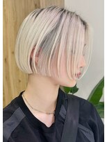 ディーン 栄店(DEAN)&nbsp;ミルクティーベージュダブルカラーインナーカラーケアブリーチ