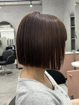 ジエクト カナウ(The Ect canow) ミニボブ/ショートボブ/ストレート/透明感カラー/刈り上げボブ