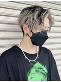 メンズ×インナーカラーWhite + Black【山下泰世】