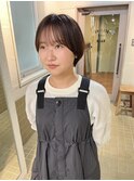 すっきりショート×柔らかブラウンカラー