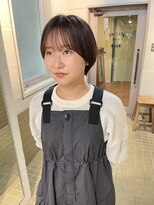 ハル ヘアスタジオ(haRu hair studio)&nbsp;すっきりショート×柔らかブラウンカラー