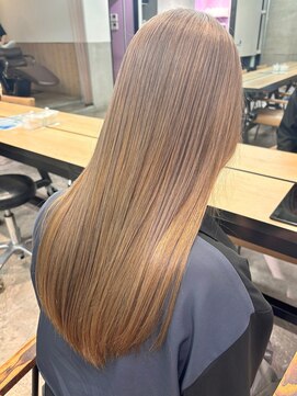 オジョマノ(OjOmano) 〈h29〉ブリーチ無しWカラーベージュグレージュハイライト20代30