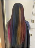 ロングインナーレインボーカラー