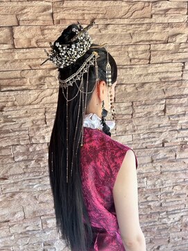 アクビ(AKUBI) 漢服ヘアアレンジ