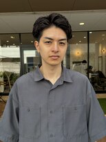 ヘアガーデン オフ(hair garden off)&nbsp;オールバックパーマ/大人メンズパーマ/ショートスパイラルパーマ