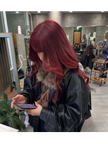 ウェーリング(Welring)&nbsp;ワインレッド　デザインカラー　フェイスフレーミング