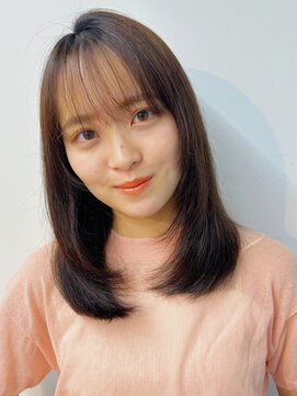 ガーデン 銀座(GARDEN) ミディアムヘア レイヤー ミディアムレイヤー 顔まわりカット