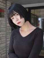 ネロ ヘアアンドライフストア 渋谷(NERO HAIR AND LIFESTORE)&nbsp;【松井隆人】姫カット 前髪あり あのちゃんヘア ショートボブ