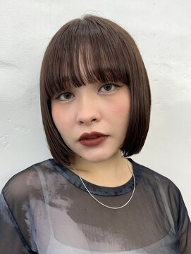 ガーデントウキョウ(GARDEN Tokyo) ボブ/ワイドバング/艶髪/グレージュ