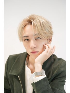 オーシャントーキョーウエスト 心斎橋 (OCEAN TOKYO WEST) シースルーセンターパートツーブロックラウンドマッシュウルフ