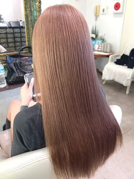 ルネラトーキョー(RUNERA TOKYO) ミルクティーベージュ韓国ヘア顔まわりレイヤートリプルカラー