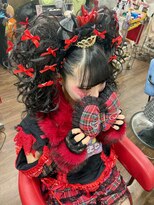 ヘアセットアップス(UP's) (^○^)全体的に派手で可愛い『ガッツリスジ盛りツインテール』