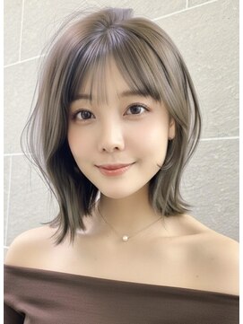 サンド 名古屋(sand) ボブ/レイヤーカット/髪質改善/ウェットヘア/オリーブベージュ