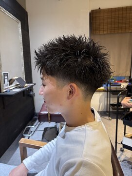 ロウ トウキョウ 八王子店(RAW TOKYO) テーパーフェード　ダウンパーマ　スパイキーショート　八王子