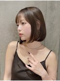 艶カラーボブ/髪質改善/艶カラー/白髪/オージュア/川崎