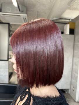 ルイス(L'wis) ブリーチなし赤髪＋ボブ