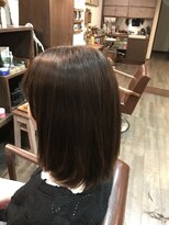 ケアルタイム(Curel time) 縮毛矯正でも自然に内巻きミディ