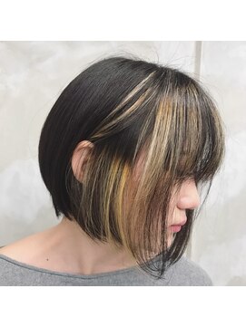 ザ デイ(THE DAY) 前下がりボブ【ハイライト】