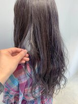 テトヘアー(teto hair) long(抜ける黒染め、ラベンダーアッシュ、ハイライト)