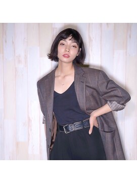 アクティフ(actif) actif黒髪うる艶ショートボブ  水素原子BASCヘアエステ