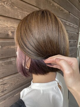 アクトエスポワール(Act espoir) シンプルボブ×インナーカラー