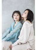 【Totia堀江】オン眉ショート＆春パーマ