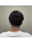 オールバックショート