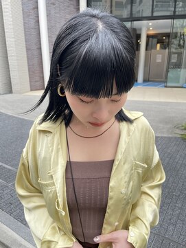 サク(Sac.) ブルーグレージュ×エアストレート Sac.恵比寿 栃木優佑