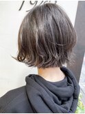 《knit銀座》大人可愛い20代30代40代ショートボブ丸み前下がり
