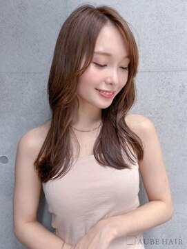 オーブ ヘアー スペース 新宿店(AUBE HAIR space) 20代・30代_ナチュラルブラウン/くびれロング