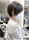 【斉藤 航人】大人美人なグレージュカラーの丸みショートボブ