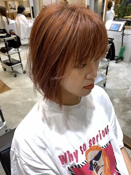 カノエ 福岡香椎店(canoe) 韓国スタイル/オレンジカラー/艶髪/髪質改善縮毛矯正/香椎/千早