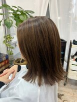 プシュケ(PSYCHE)&nbsp;秋色赤み消しカラー×ナチュラルくびれヘア×アッシュカラー