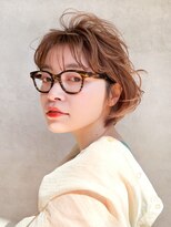 メゾンドイギー(MAISON de IGGY)&nbsp;コテでふわっと耳掛けショート/シルキーベージュ/デザインカラー