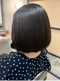 ダークチョコレートカラーショートヘア/髪質改善