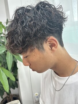 アルモ ヘア フア 東静岡(ALMO hair HUA) 【メンズ】マッシュ縦落ちパーマ