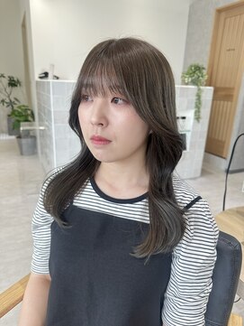 ジーナ 博多筑紫口(Zina) 【tama】ナチュラルワンホンヘア×オリーブグレー☆