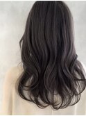 orente 表参道斜めバング×ラベンダーシルキーベージュ