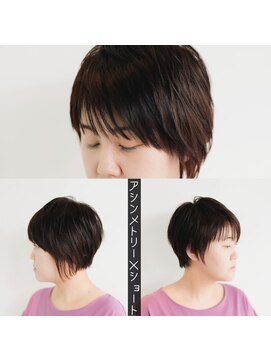 サロン マーニ(salon m ni) アシメショートボブ
