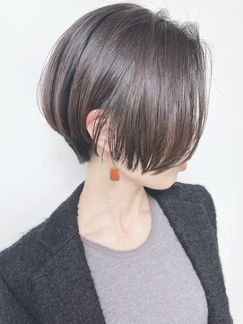 モリオフロムロンドン 原宿本店(morio from London) 【morio原宿】黒髪ショートボブ耳かけショート