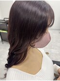 艶感たっぷり！暗めピンクカラー
