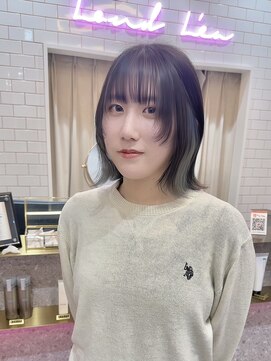 ロンド レア 天神大名店(Lond Le’a) 天神大名ダブルカラーケアブリーチインナーカラーグレージュ