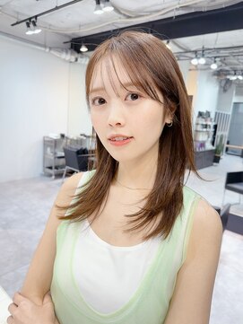 ファンナギンザ(FaNNa ginza) シャギーレイヤーセミロング／前髪　髪質改善