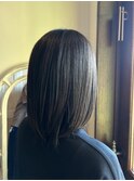 ナチュラルストレート×美髪カラー