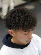 ソフトツイストスパイラルパーマ【横浜/横浜駅/メンズパーマ/メンズカット/メンズサロン/眉毛カット】