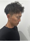 メンズマッシュパーマニュアンスパーマスパイラルパーマ刈り上げ