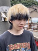 ウルフカット/抜きっぱなし/エンドカラー/黒