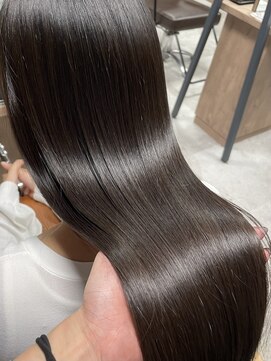 リンクエン(Link enn) 【グレージュ】透明感カラー/髪質改善/幹細胞トリートメント